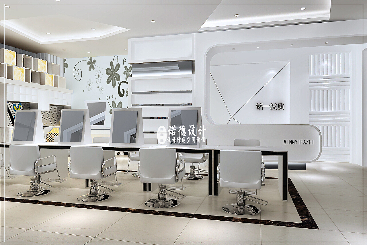 科技與美學完美融合，最新美發(fā)店設計圖展示
