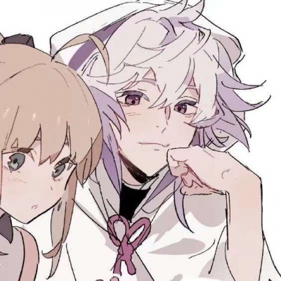 動漫情頭雙人，自然美景中的心靈之旅