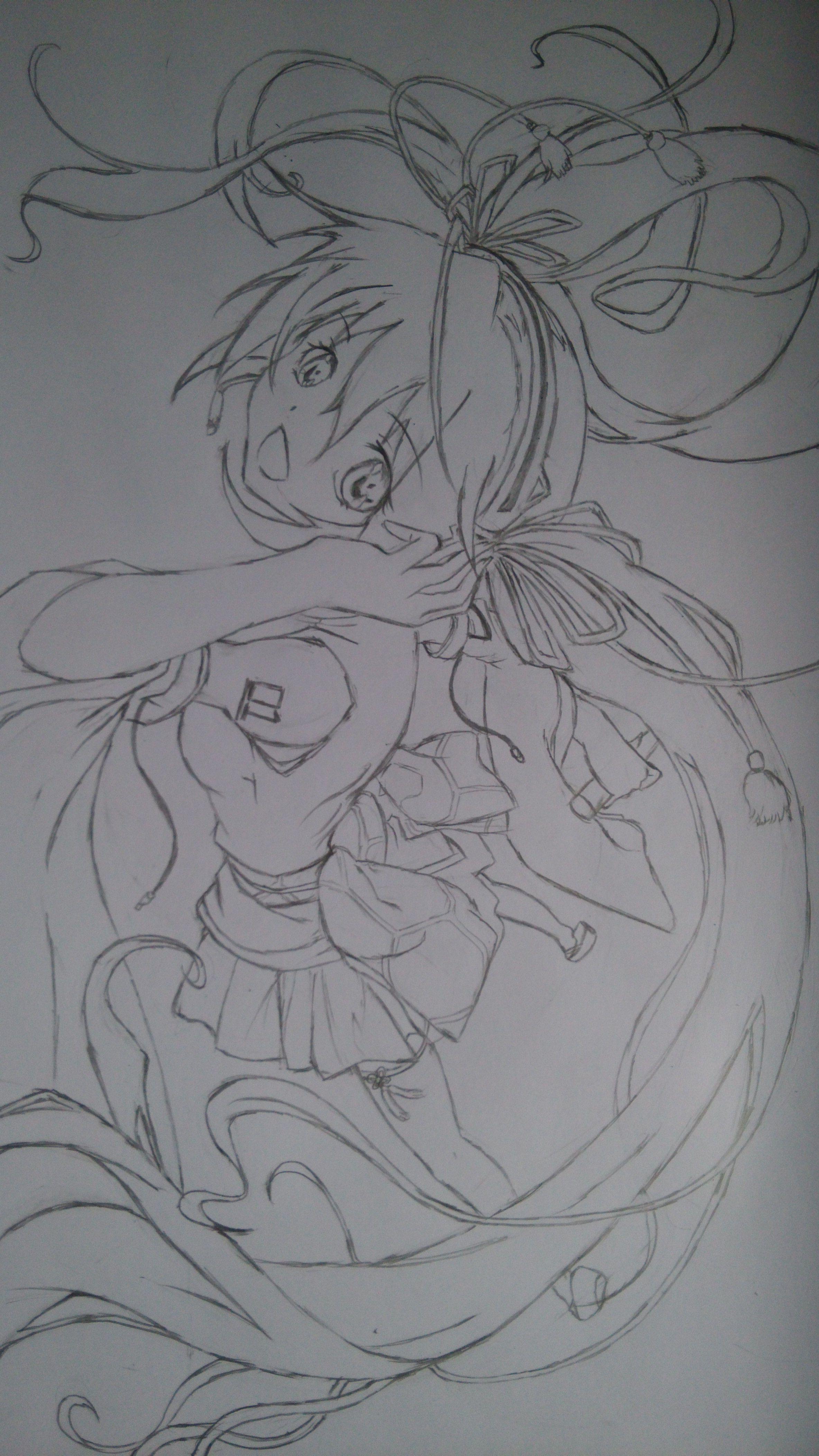 動(dòng)漫女鉛筆畫，藝術(shù)之美與技術(shù)之精的完美結(jié)合