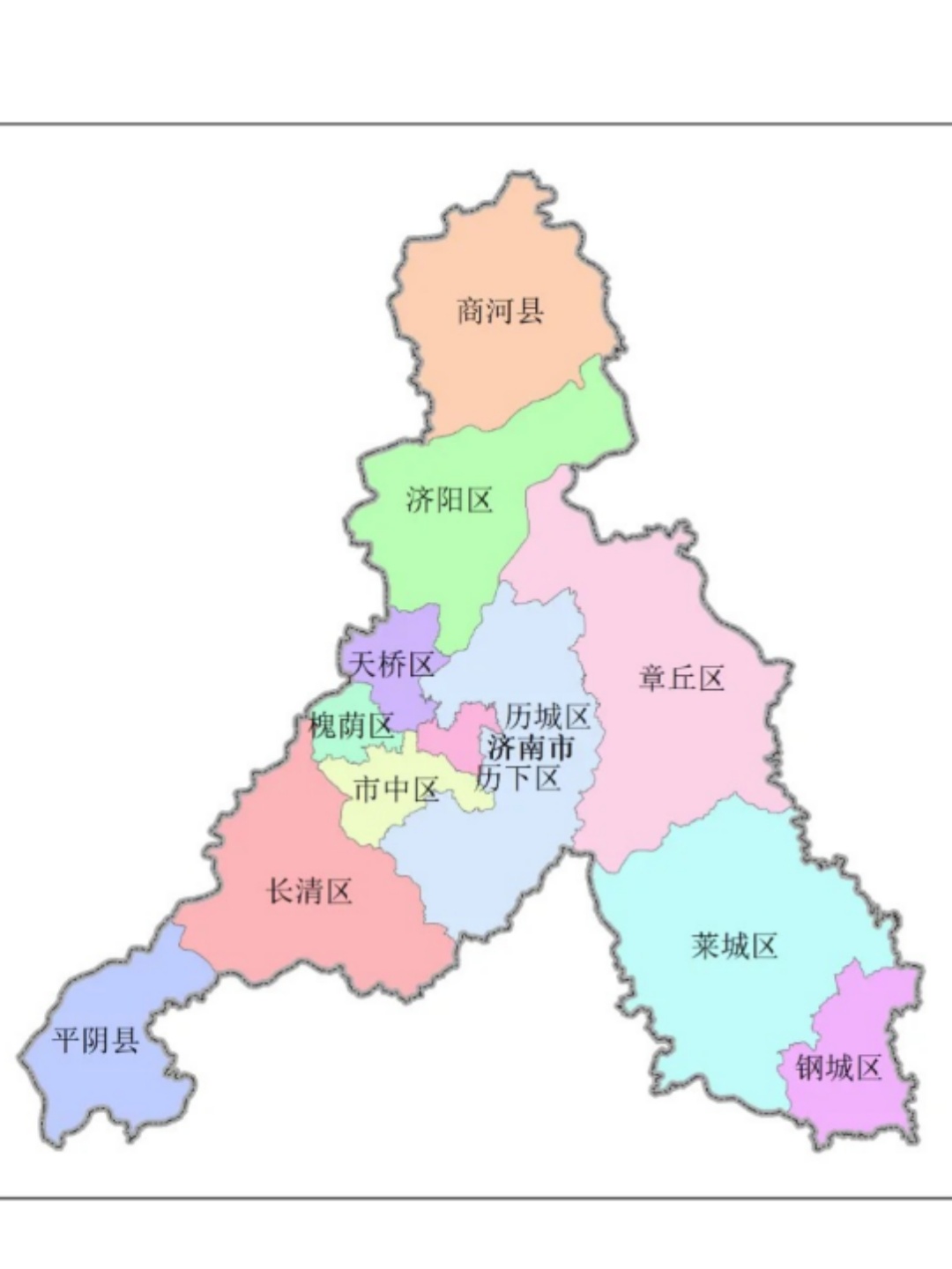 濟(jì)南市最新區(qū)域劃分圖，城市探索之旅啟程