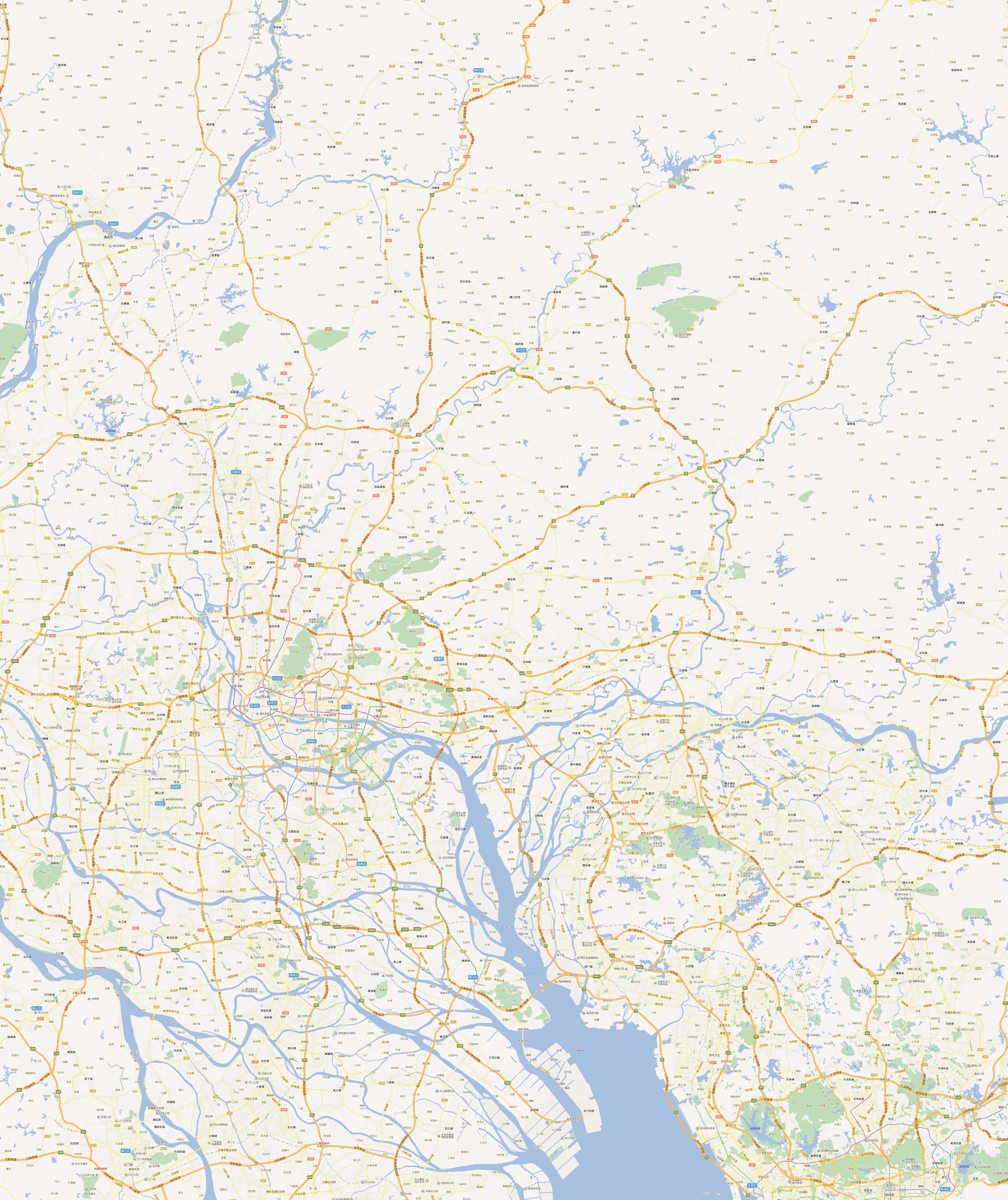 廣州地圖高清版最新回顧與前瞻